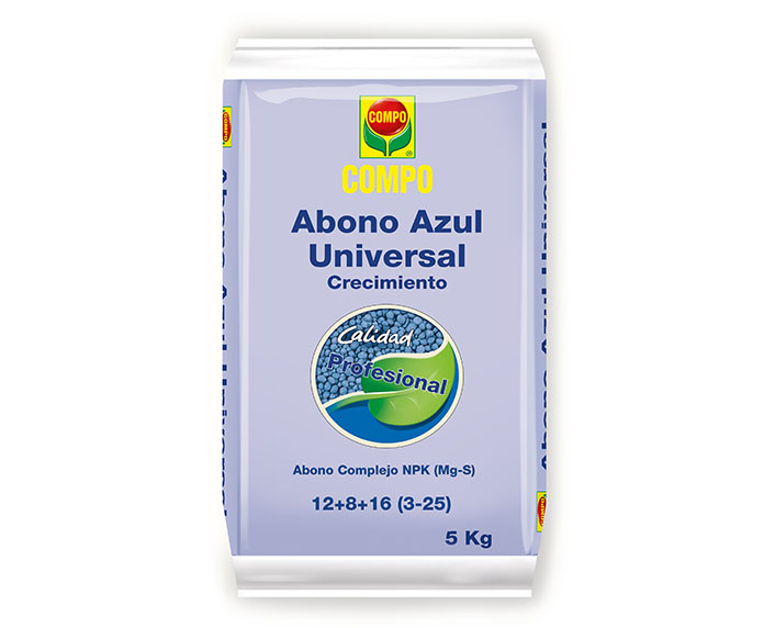 Abono azul universal para potenciar el crecimiento